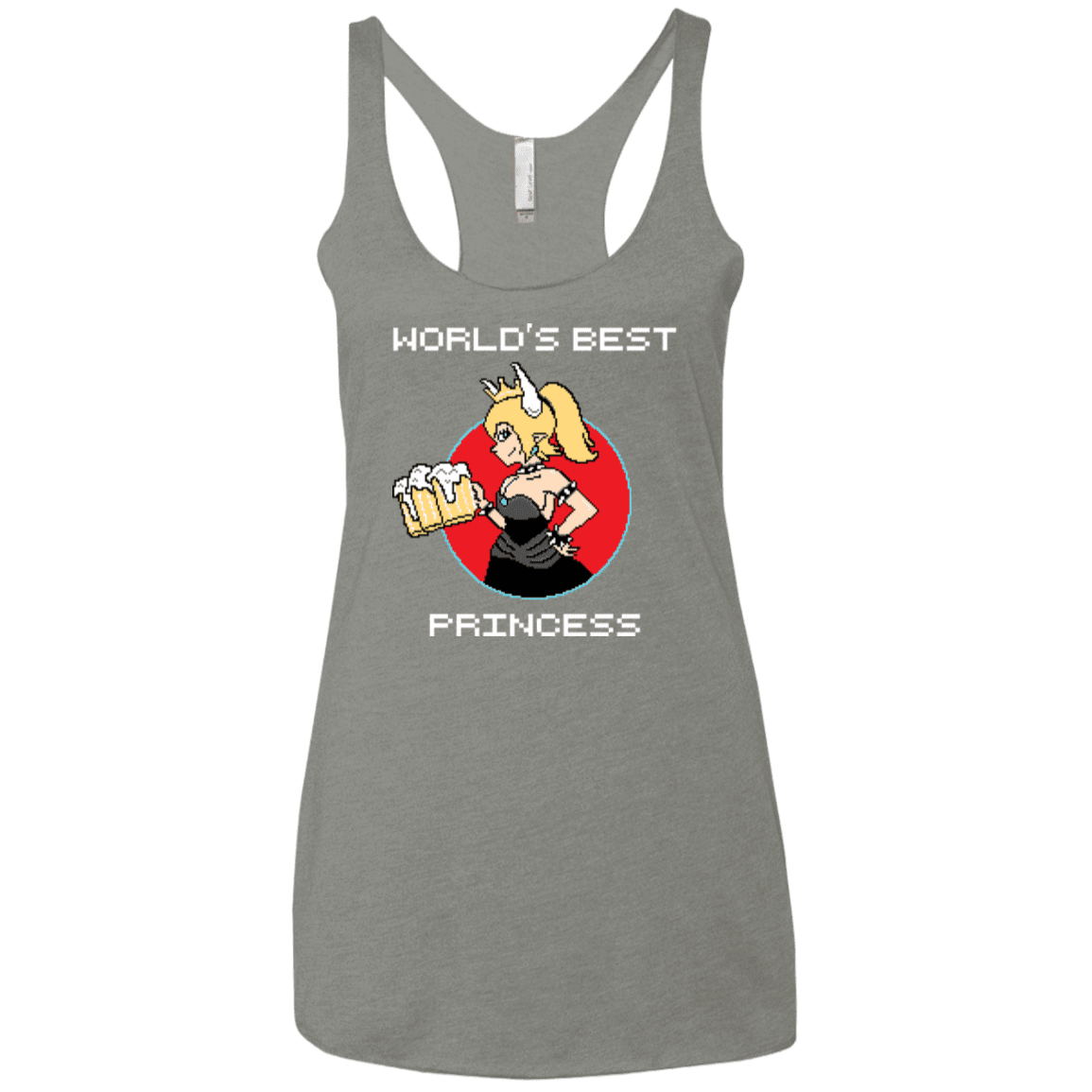 T-Shirts Venetian Grey / X-Small World's Best Princess Women's Triblend Racerback Tank