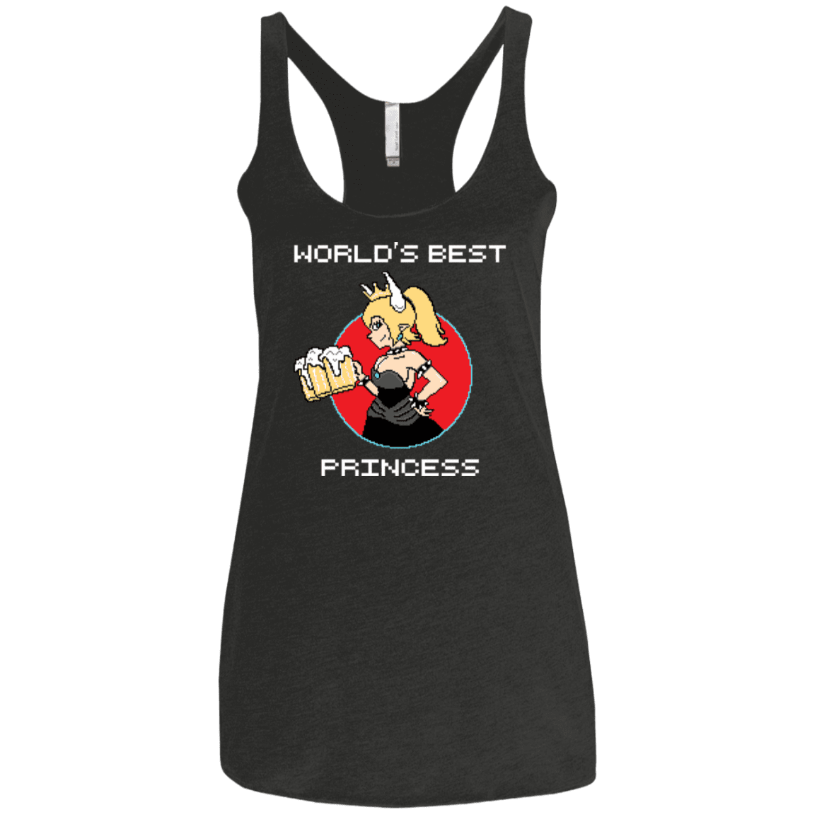 T-Shirts Vintage Black / X-Small World's Best Princess Women's Triblend Racerback Tank
