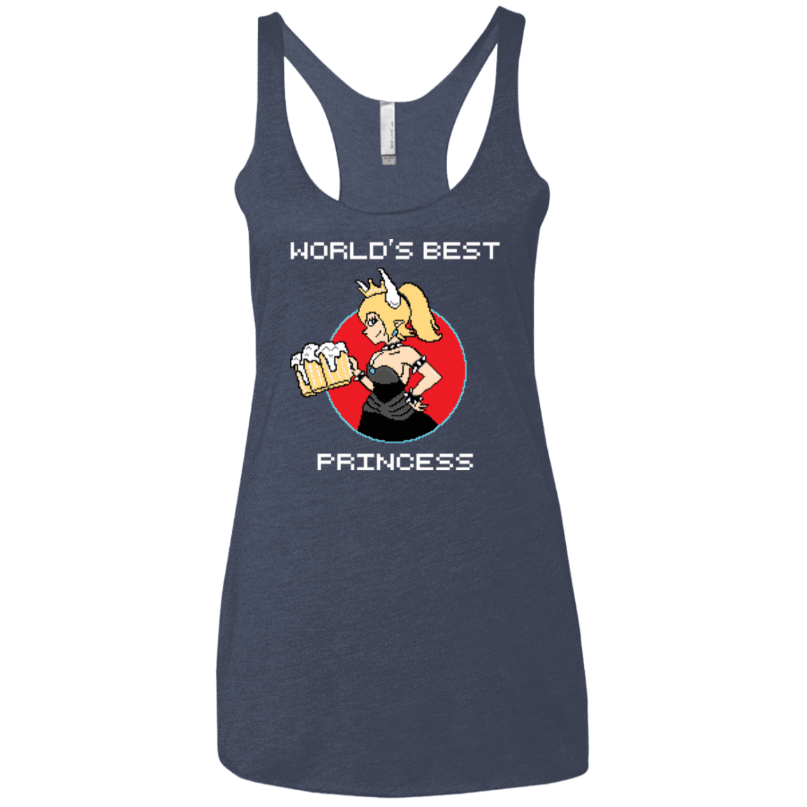 T-Shirts Vintage Navy / X-Small World's Best Princess Women's Triblend Racerback Tank