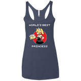 T-Shirts Vintage Navy / X-Small World's Best Princess Women's Triblend Racerback Tank
