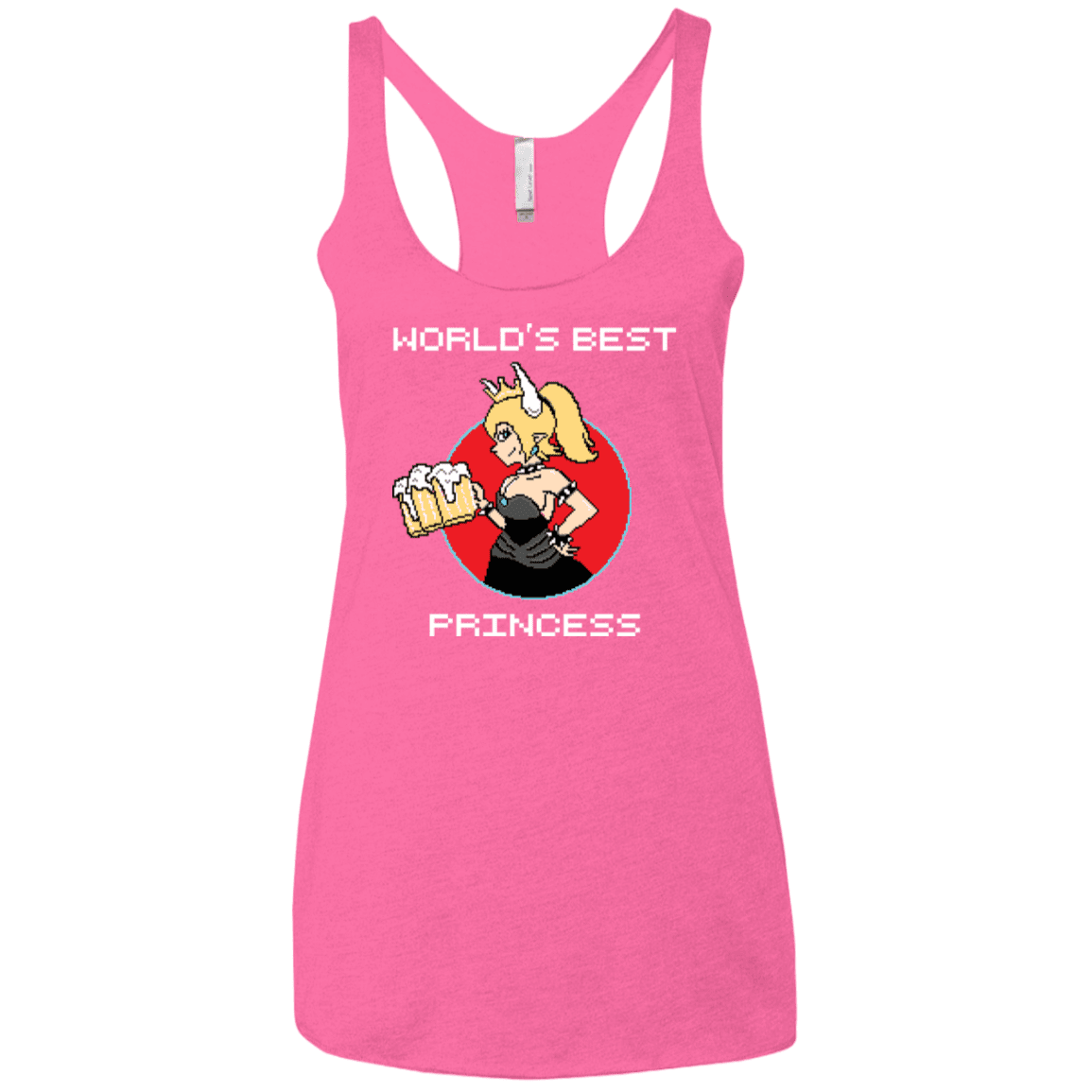 T-Shirts Vintage Pink / X-Small World's Best Princess Women's Triblend Racerback Tank
