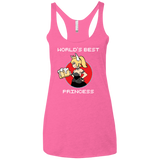 T-Shirts Vintage Pink / X-Small World's Best Princess Women's Triblend Racerback Tank