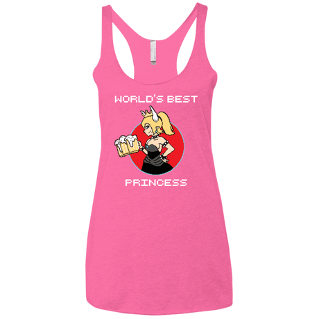 T-Shirts Vintage Pink / X-Small World's Best Princess Women's Triblend Racerback Tank