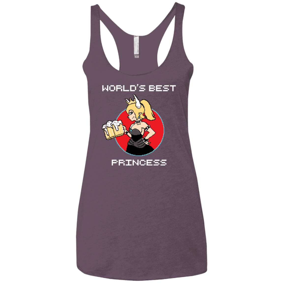 T-Shirts Vintage Purple / X-Small World's Best Princess Women's Triblend Racerback Tank