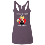 T-Shirts Vintage Purple / X-Small World's Best Princess Women's Triblend Racerback Tank