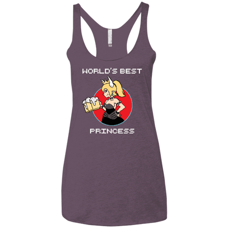 T-Shirts Vintage Purple / X-Small World's Best Princess Women's Triblend Racerback Tank