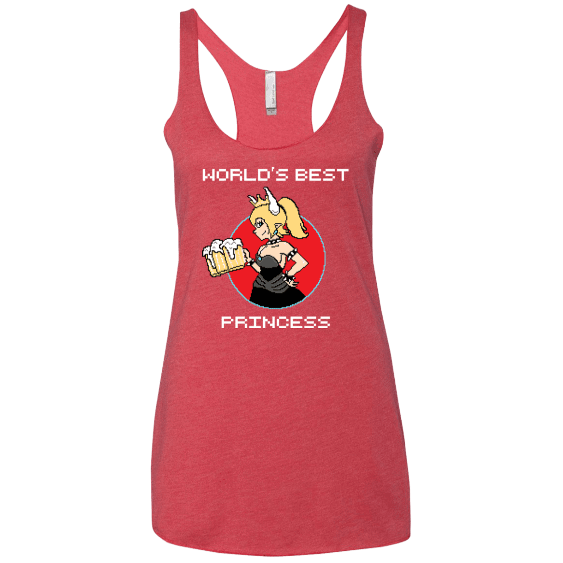 T-Shirts Vintage Red / X-Small World's Best Princess Women's Triblend Racerback Tank