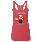 T-Shirts Vintage Red / X-Small World's Best Princess Women's Triblend Racerback Tank