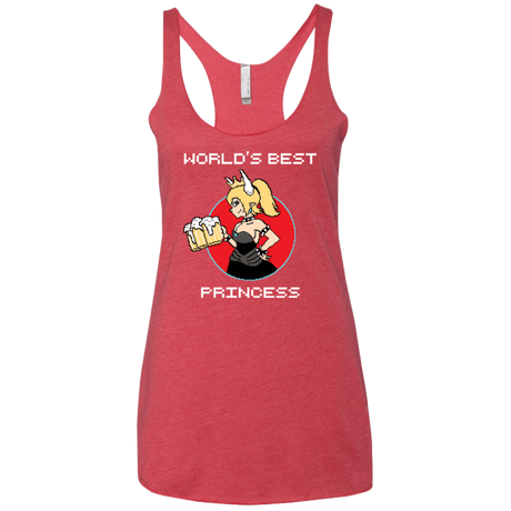 T-Shirts Vintage Red / X-Small World's Best Princess Women's Triblend Racerback Tank