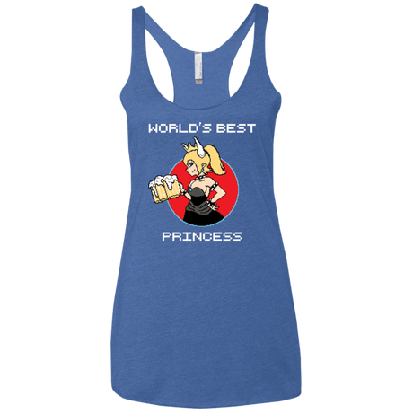 T-Shirts Vintage Royal / X-Small World's Best Princess Women's Triblend Racerback Tank