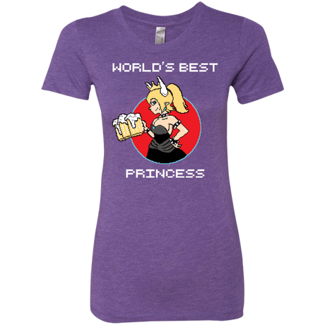 T-Shirts Purple Rush / S World's Best Princess Women's Triblend T-Shirt