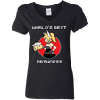 T-Shirts Black / S World's Best Princess Women's V-Neck T-Shirt