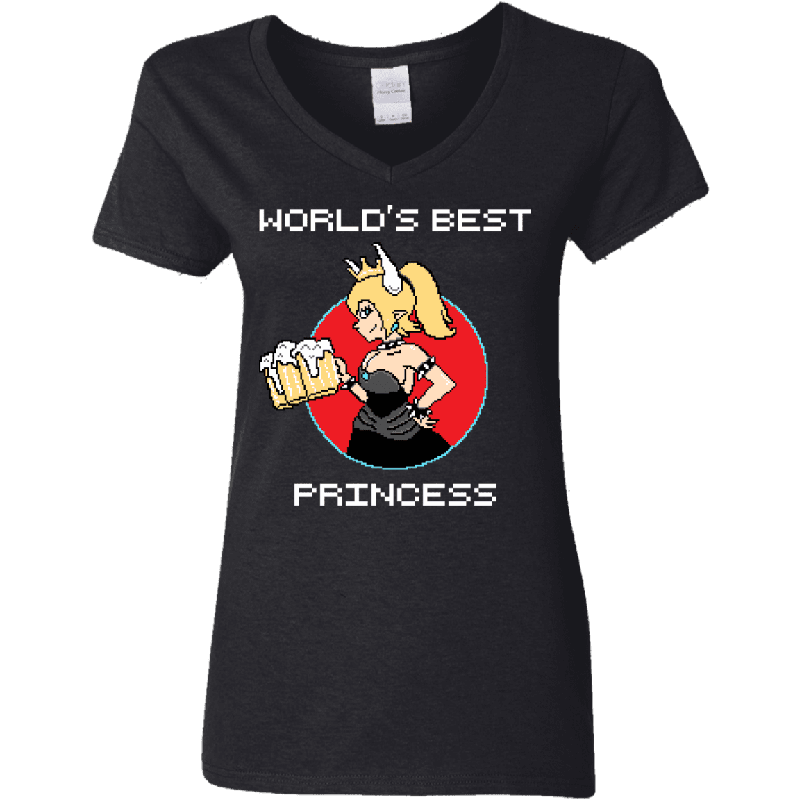 T-Shirts Black / S World's Best Princess Women's V-Neck T-Shirt