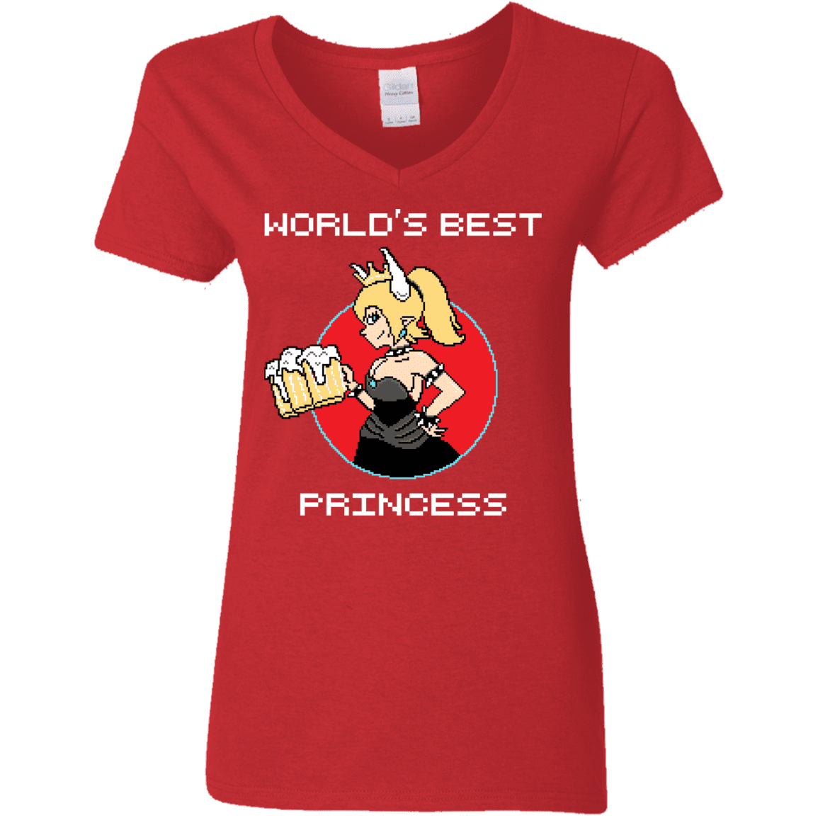 T-Shirts Red / S World's Best Princess Women's V-Neck T-Shirt