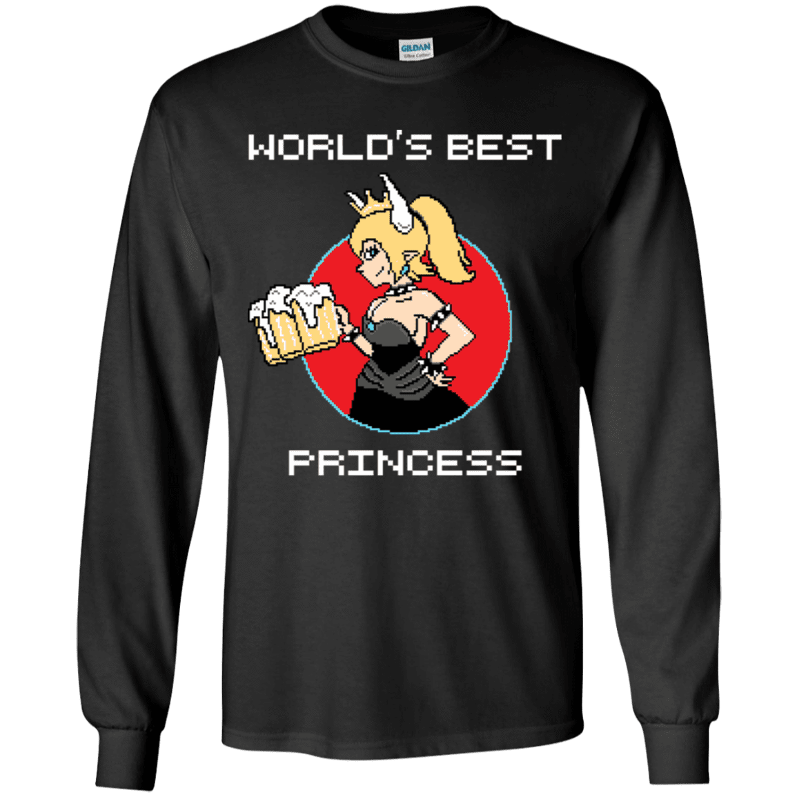 T-Shirts Black / YS World's Best Princess Youth Long Sleeve T-Shirt