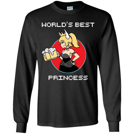 T-Shirts Black / YS World's Best Princess Youth Long Sleeve T-Shirt