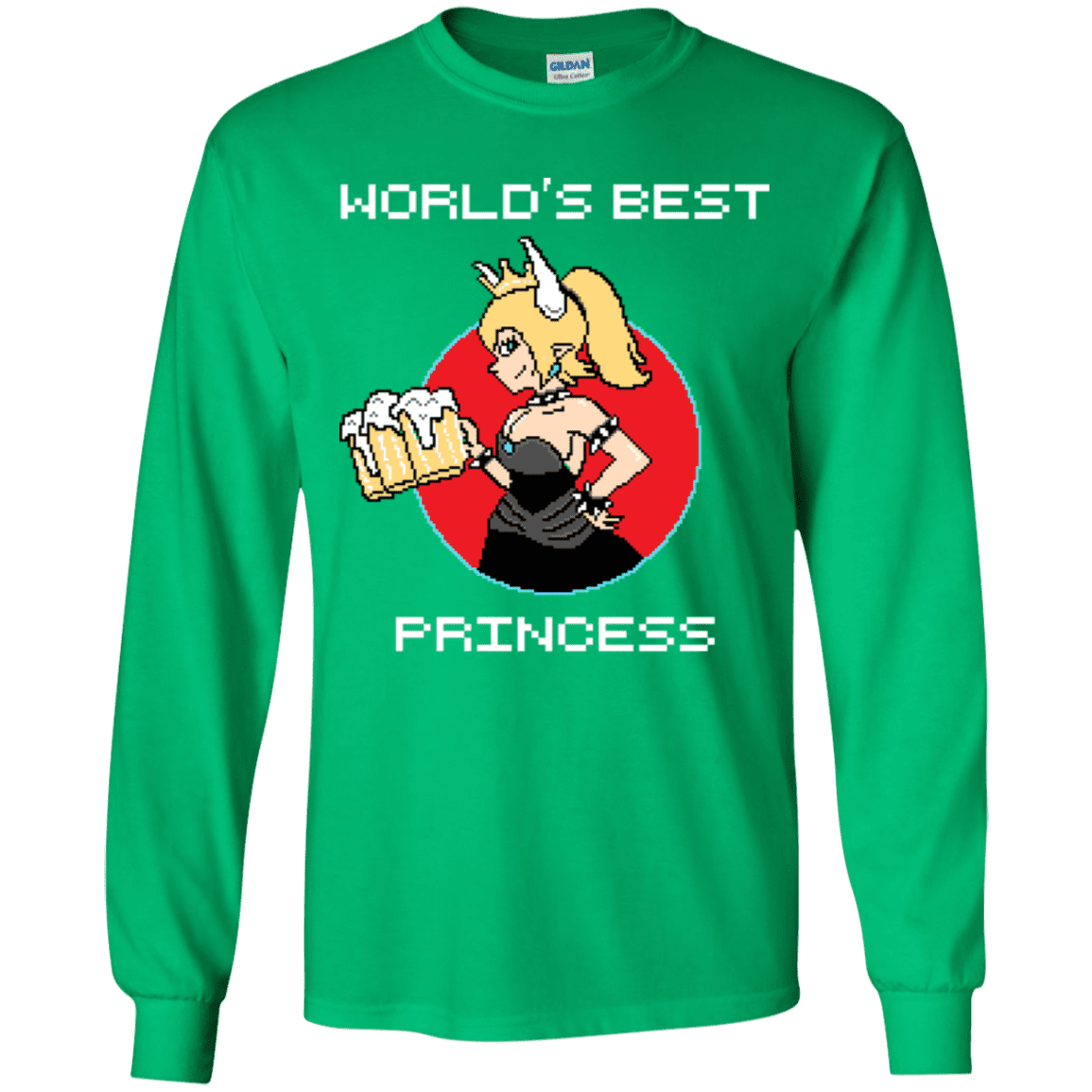 T-Shirts Irish Green / YS World's Best Princess Youth Long Sleeve T-Shirt