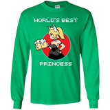 T-Shirts Irish Green / YS World's Best Princess Youth Long Sleeve T-Shirt