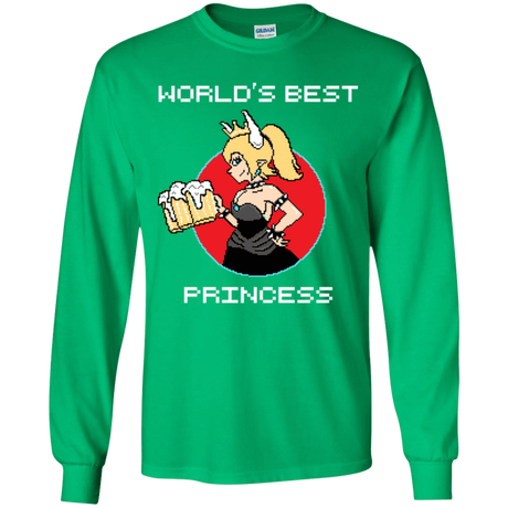 T-Shirts Irish Green / YS World's Best Princess Youth Long Sleeve T-Shirt