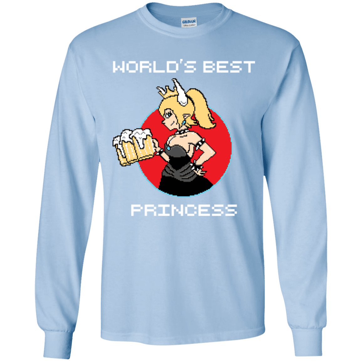 T-Shirts Light Blue / YS World's Best Princess Youth Long Sleeve T-Shirt