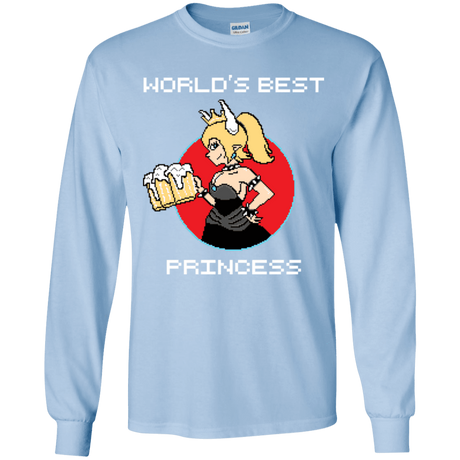 T-Shirts Light Blue / YS World's Best Princess Youth Long Sleeve T-Shirt