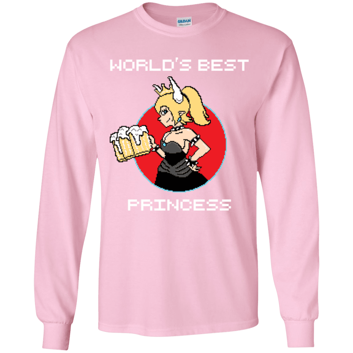 T-Shirts Light Pink / YS World's Best Princess Youth Long Sleeve T-Shirt