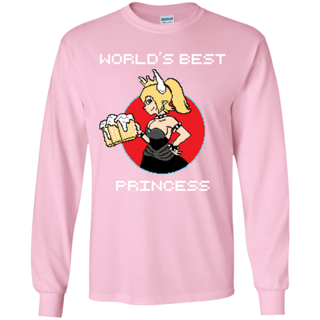 T-Shirts Light Pink / YS World's Best Princess Youth Long Sleeve T-Shirt