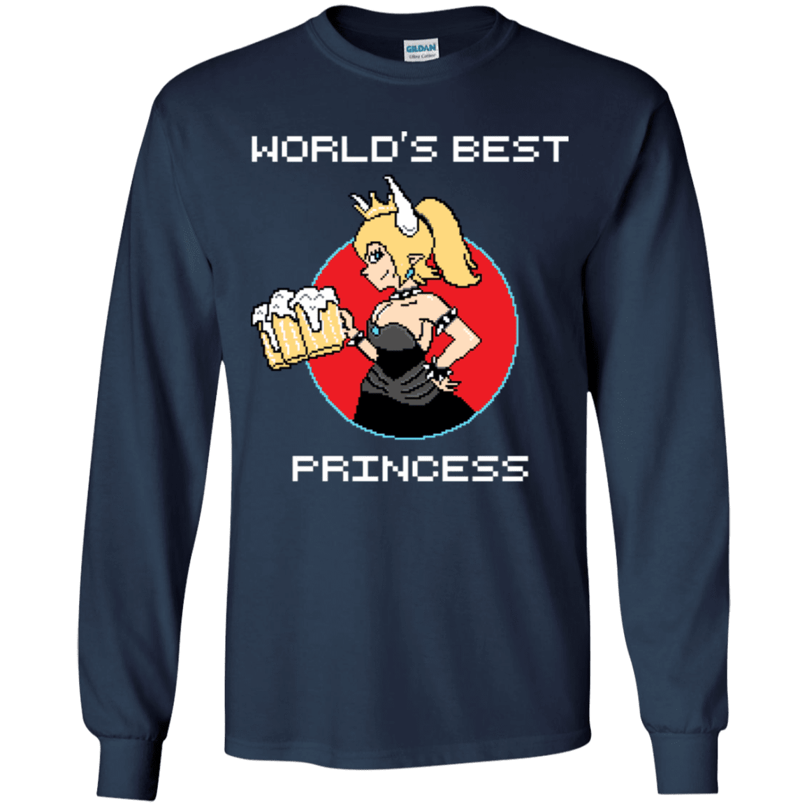 T-Shirts Navy / YS World's Best Princess Youth Long Sleeve T-Shirt