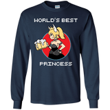 T-Shirts Navy / YS World's Best Princess Youth Long Sleeve T-Shirt