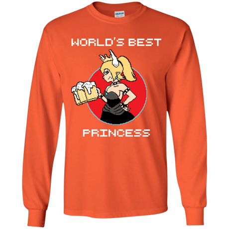 T-Shirts Orange / YS World's Best Princess Youth Long Sleeve T-Shirt