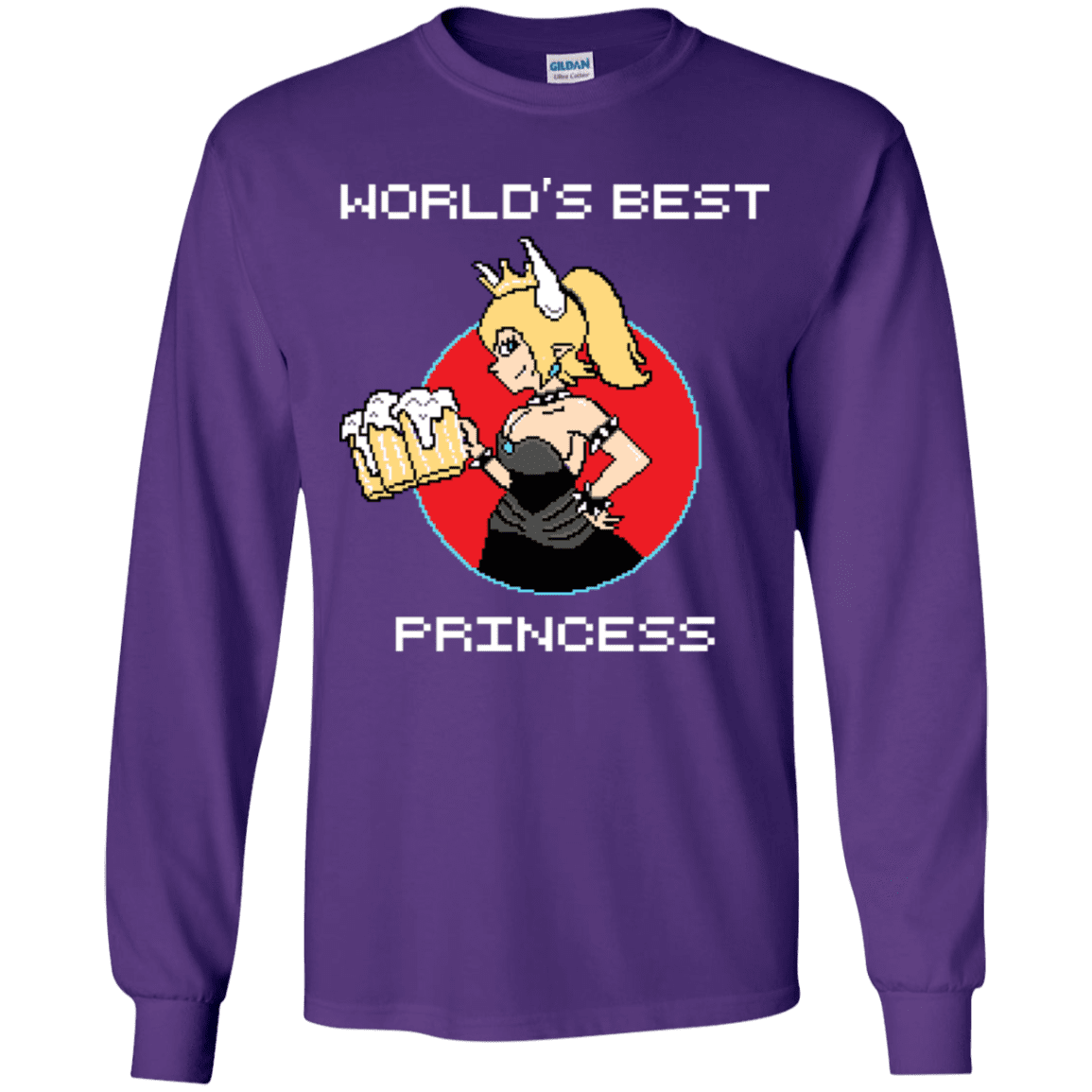 T-Shirts Purple / YS World's Best Princess Youth Long Sleeve T-Shirt