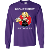 T-Shirts Purple / YS World's Best Princess Youth Long Sleeve T-Shirt