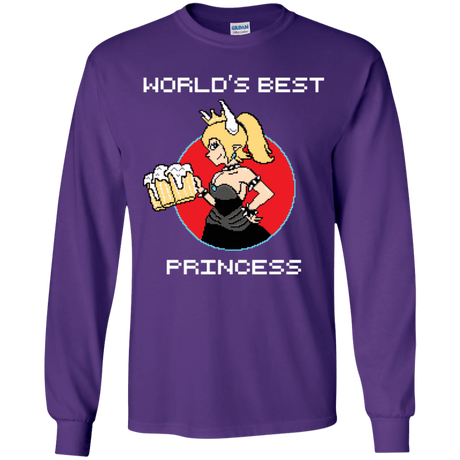 T-Shirts Purple / YS World's Best Princess Youth Long Sleeve T-Shirt