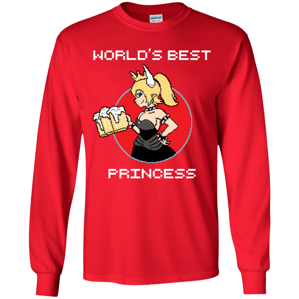 T-Shirts Red / YS World's Best Princess Youth Long Sleeve T-Shirt