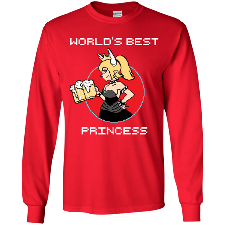 T-Shirts Red / YS World's Best Princess Youth Long Sleeve T-Shirt