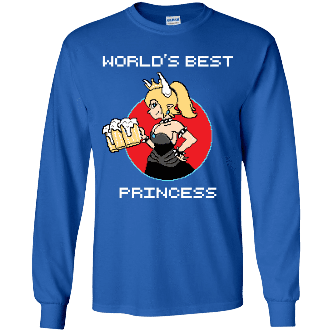 T-Shirts Royal / YS World's Best Princess Youth Long Sleeve T-Shirt