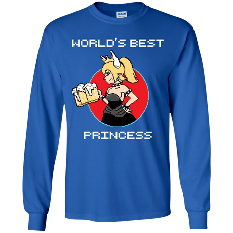 T-Shirts Royal / YS World's Best Princess Youth Long Sleeve T-Shirt