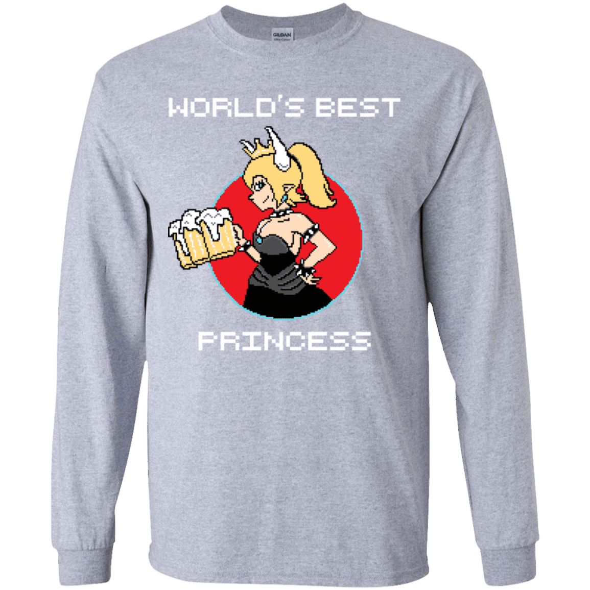 T-Shirts Sport Grey / YS World's Best Princess Youth Long Sleeve T-Shirt