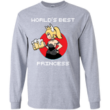 T-Shirts Sport Grey / YS World's Best Princess Youth Long Sleeve T-Shirt