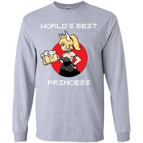 T-Shirts Sport Grey / YS World's Best Princess Youth Long Sleeve T-Shirt