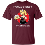 T-Shirts Maroon / YXS World's Best Princess Youth T-Shirt