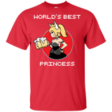 T-Shirts Red / YXS World's Best Princess Youth T-Shirt