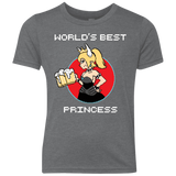 T-Shirts Premium Heather / YXS World's Best Princess Youth Triblend T-Shirt