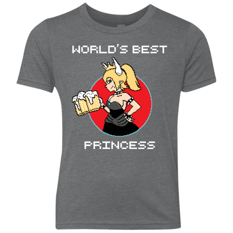 T-Shirts Premium Heather / YXS World's Best Princess Youth Triblend T-Shirt