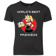 T-Shirts Vintage Black / YXS World's Best Princess Youth Triblend T-Shirt