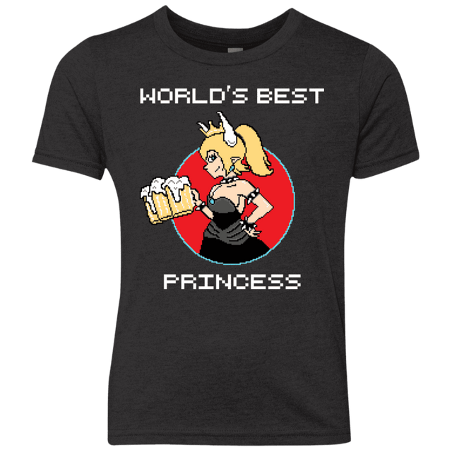 T-Shirts Vintage Black / YXS World's Best Princess Youth Triblend T-Shirt