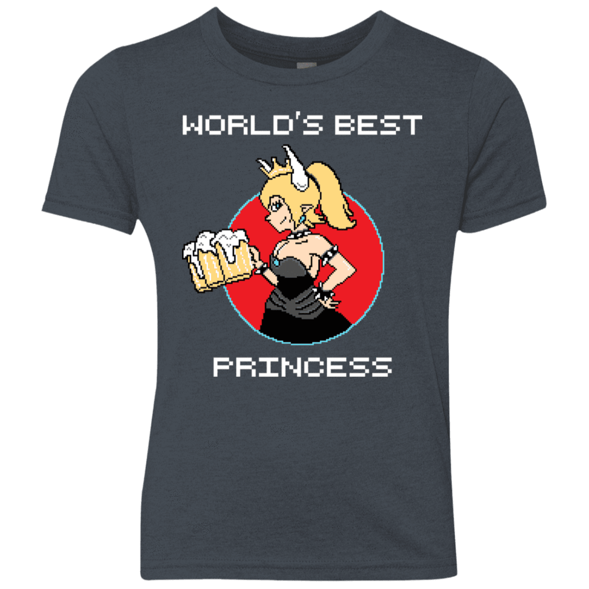 T-Shirts Vintage Navy / YXS World's Best Princess Youth Triblend T-Shirt