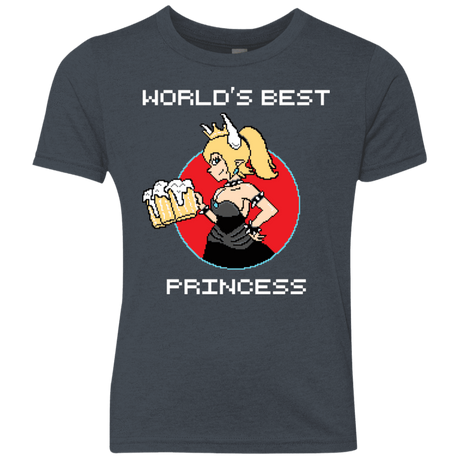 T-Shirts Vintage Navy / YXS World's Best Princess Youth Triblend T-Shirt