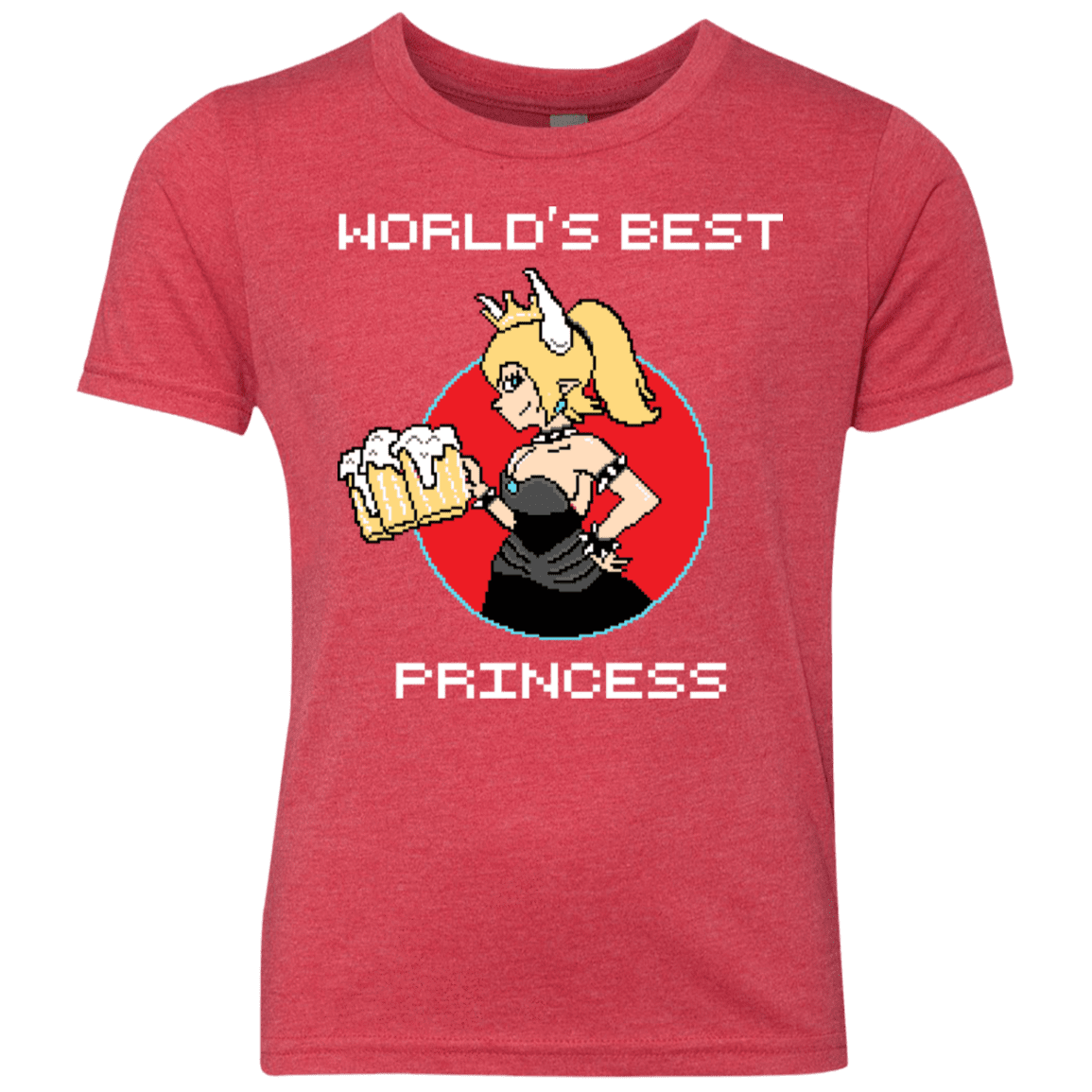 T-Shirts Vintage Red / YXS World's Best Princess Youth Triblend T-Shirt