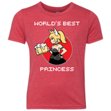 T-Shirts Vintage Red / YXS World's Best Princess Youth Triblend T-Shirt